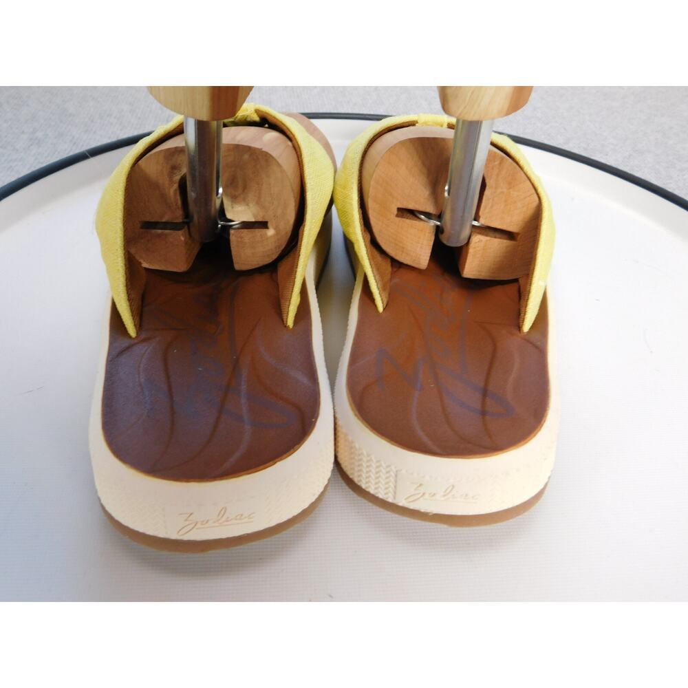 Zodiac Flip Flops Sandals Yellow & White Women's Size 7.5 "Sunny" - Picture 4 of 9